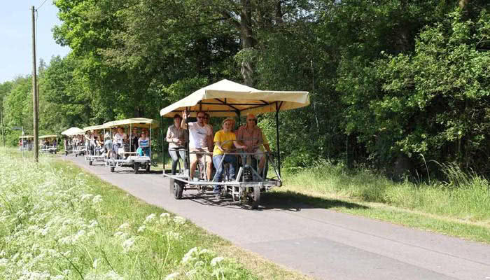 Mit dem Riesentandem oder Bierbike durch das Münsterland