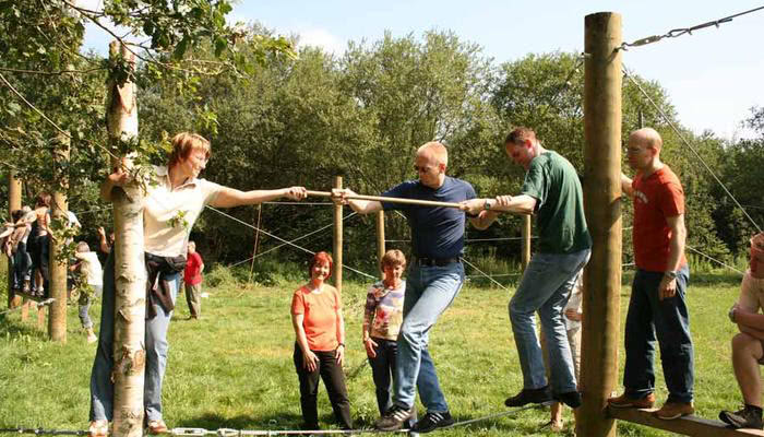 Klettergarten für Teamtraining