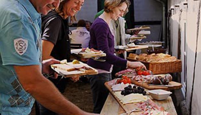 Unsere Münsterländer Brotzeit in der Natur mitten im Münsterland