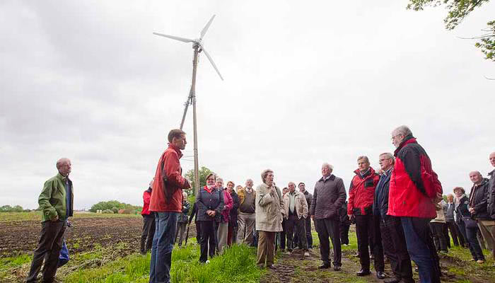 Besichtigung einer Windkraftanlage