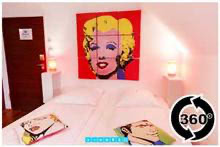 Pop-Art-kamer Panorama-Ansicht