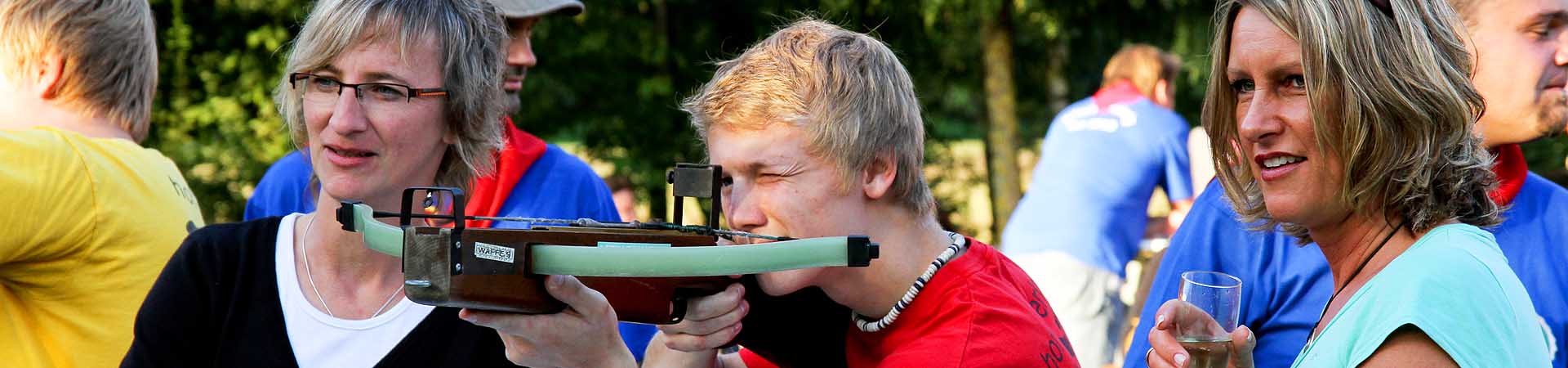 Kegeltouren mit Armbrustschießen im Münsterland