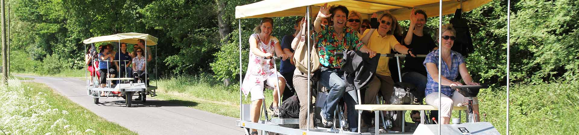 Kegeltouren mit Riesentandemtouren im Münsterland